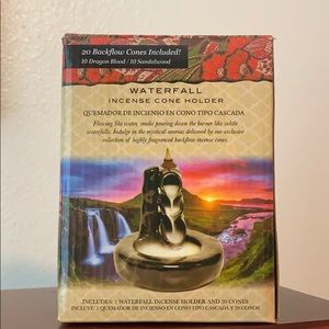 Waterfall incense cone holder